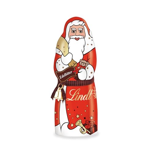 Lindt Schokolade zu Weihnachten | 70g | Santa Edelbitter | Weihnachtsmann aus feinster Edelbitter Schokolade | Schokoladengeschenk | Weihnachtsschokolade von Lindt