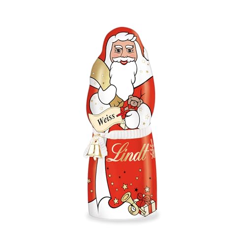 Lindt Schokolade zu Weihnachten | 70g | Santa Weiß | Weihnachtsmann aus feinster weißer Schokolade | Schokoladengeschenk | Weihnachtsschokolade von Lindt