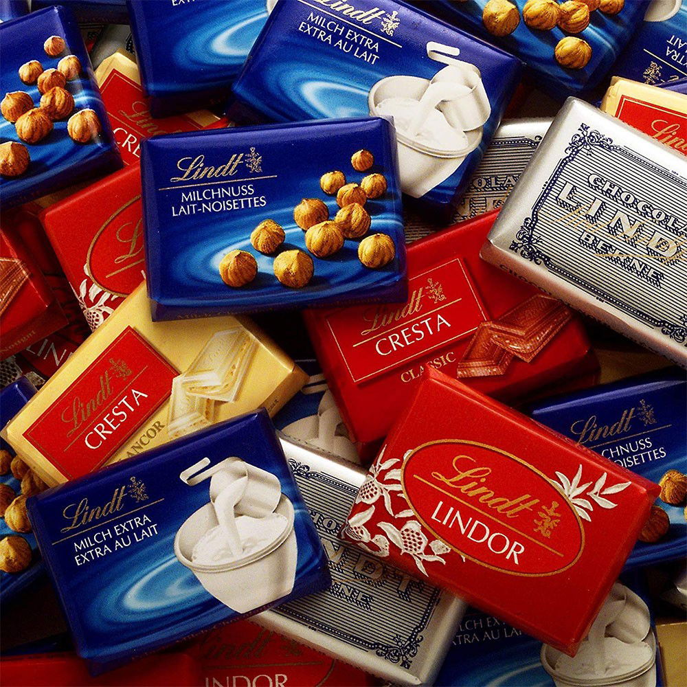 Lindt Schokoladen-Naps im Vorratsbeutel von Lindt