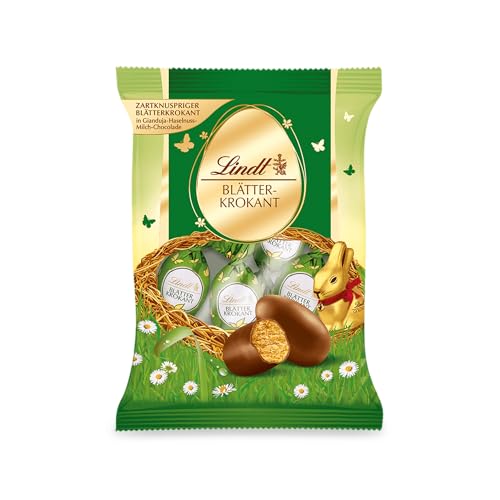 Lindt & Sprüngli Blätterkrokant-Ei,Beutel, 3er Pack (3 x 85 g) von Lindt