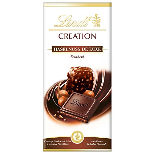 Lindt & Sprüngli Creation Haselnuss de Luxe, Feinherb, 150 g von Lindt