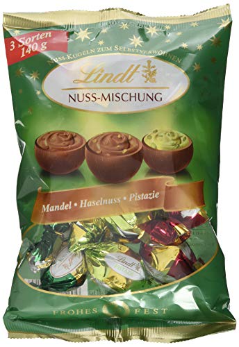 Lindt & Sprüngli Nuss Kugeln Mischbeutel, 140 g von Lindt