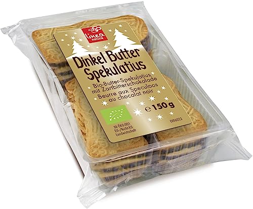 Dinkel Butter Spekulatius schokoliert 2 x 150 gr von Linea Natura