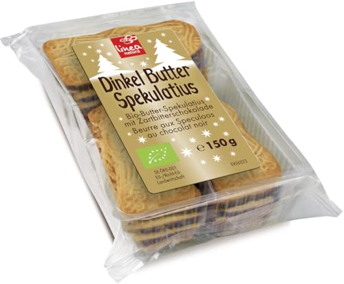 Dinkel Butter Spekulatius schokoliert 12 x 150 gr von Linea Natura