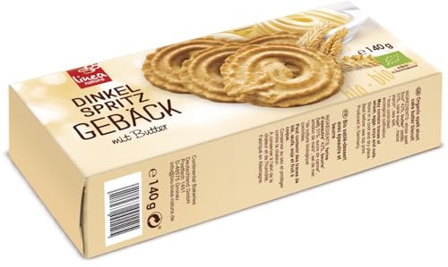 Dinkelvollkorn Butter Spritzgebäck 12 x 140 gr von Linea Natura