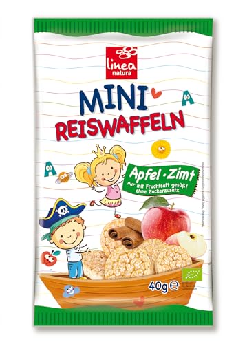 Linea Natura Bio Mini Reiswaffeln Apfel-Zimt 40g von Linea Natura