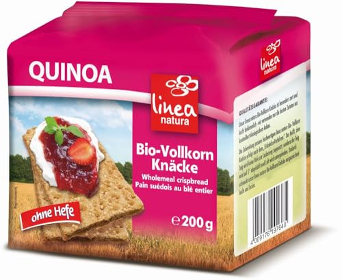 Linea Natura Bio Quinoa Vollkorn Knäcke, Knäckebrot, ohne Hefe gebacken, Bio, 200g von Linea Natura