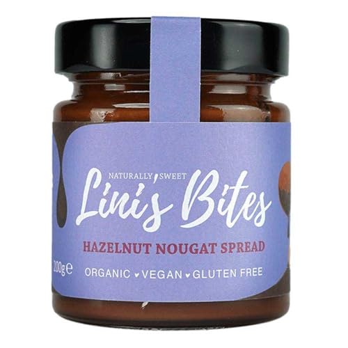 Lini's Bites Hazelnut Dark Chocolate Spread, 200g, 12er Pack von Lini's Bites