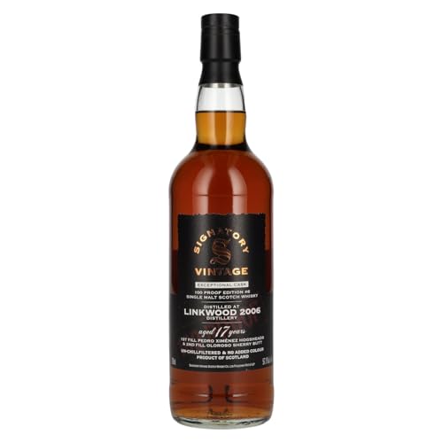 Signatory Vintage 100 Proof Edition LINKWOOD 17 Years Old Exceptional Cask #6 2006 57,1% Vol. 0,7l von Linkwood