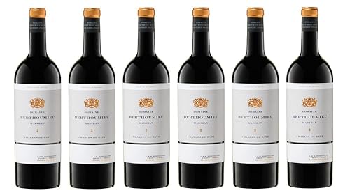 6x 0,75l - 2018er - Lionel Osmin & Cie Domaine Berthoumieu - Charles de Batz - Grand Vin - Madiran A.O.P. - Sud-Ouest - Frankreich - Rotwein trocken von Lionel Osmin & Cie