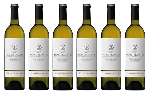 6x 0,75l - 2023er - Lionel Osmin & Cie - Villa - Plage Blanche - Sud-Ouest I.G.P. - Frankreich - Weißwein trocken von Lionel Osmin & Cie