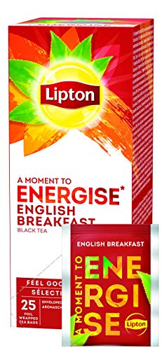 Lipton English Breakfast Schwarzer Tee, 1er Pack (1 x 25 Teebeutel) von Lipton