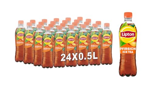 Lipton Ice Tea Peach, Eistee mit Pfirsich Geschmack, EINWEG (24 x 0.5 l) von Lipton