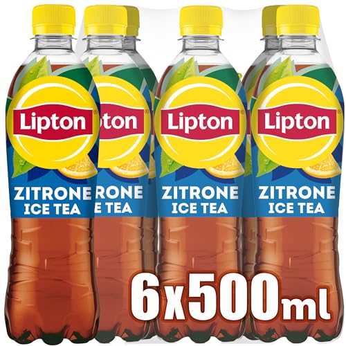 Lipton Ice Tea Zitrone, Eistee mit Zitronen Geschmack EINWEG (6 x 0.5 l) von Lipton