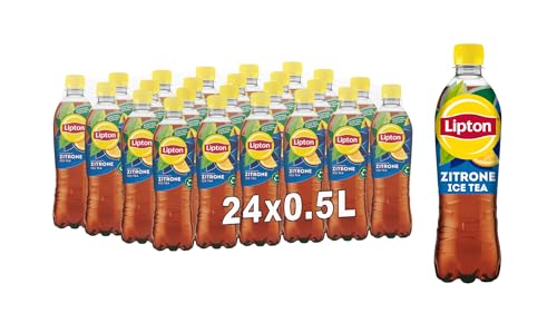 Lipton Ice Tea Zitrone, Eistee mit Zitronen Geschmack EINWEG (24 x 0.5 l) von Lipton