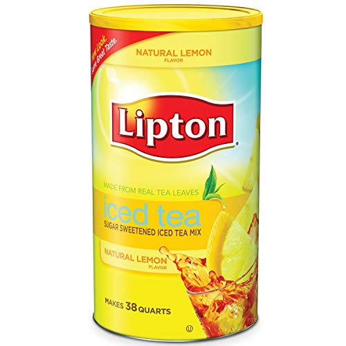 Lipton Lemon Flavor Sugar Sweetened Iced Tea Mix 38 Quarts (Lipton Zitronengeschmack Zucker Gesüßt Eistee Mix) von Lipton