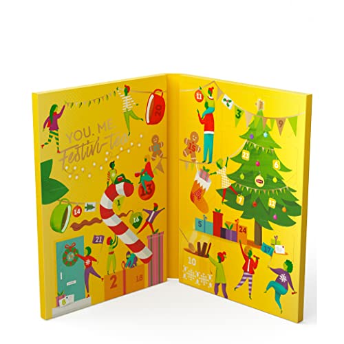 Lipton | Tee-Adventskalender | ideal für Teeliebhaber | festliches Geschenk | zum Teilen für Familie und Freunde | mit 12 Sorten | 48 Teebeutel von Lipton