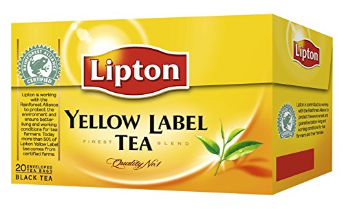 Schwarzer Tee | Lipton | Gelbes Etikett 20 Stück | Gesamtgewicht 30 Gramm von Lipton