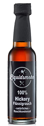 Liquid Smoke Hickory - Fluessigrauch pur - 100ml Vegan- ohne Zusatzstoffe von Liquid Smoke