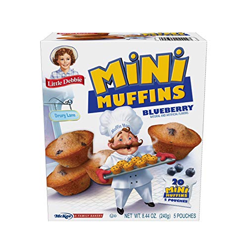 Little Debbie Blueberry Mini-Muffins, 5 Beutel, 240 ml Box von Little Debbie