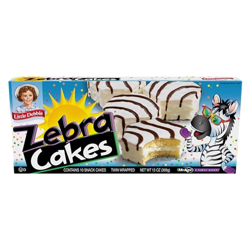 Little Debbie Zebra Cakes, 10 doppelt verpackte Kuchen, 370 ml Box, 0 Stück (1) von Little Debbie