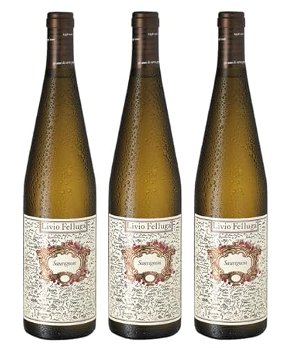 3x 0,75l - 2022er - Livio Felluga - Sauvignon - Collio D.O.P. - Friaul - Italien - Weißwein trocken von Livio Felluga