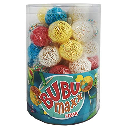 Lollipops Bu Bu Maxx 45 Stück Lutscher Lollies Dauerlutscher am Stiel von Lizak