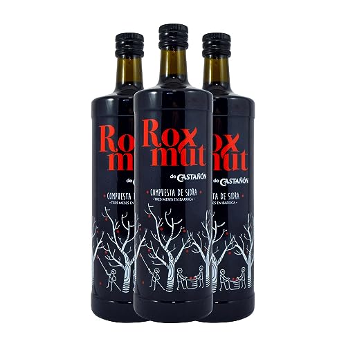 Wermut Llagar Castañón Roxmut Vermut de Sidra Rakete Flasche 1 L (Schachtel mit 3 Rakete Flasche von 1 L) von Llagar Castañón