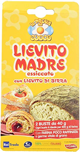 3x Lo Conte Lievito Madre hefe Pizza, Brot, Croissa Mischung kuchen 2 Beutel 40 g von BFYSYO