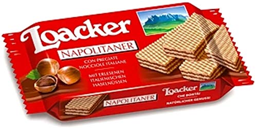 12x Loacker Classic Würfel Haselnuss reigel kekse Waffeln Napolitaner 45g von Loacker