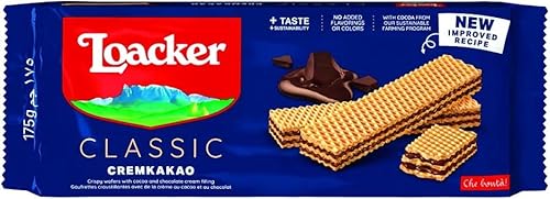 12x Loacker Wafer Cremkakao Waffel Mischung aus Kakao und Schokolade 175g von Loacker