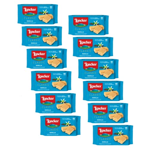 Loacker | Vanillecremewaffel | Loacker Classic Napolitaner - 12 Stück | Vanille-Snacks von Loacker