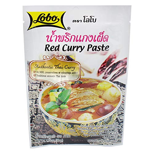 Rote Curry Paste - Original aus Thailand - Für leckeres Thai Curry, 12 x 50g von Asia-In