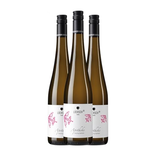 Loersch Apotheke Kabinett Riesling Mosel 75 cl Weißwein (Karton mit 3 Flaschen von 75 cl) von Loersch