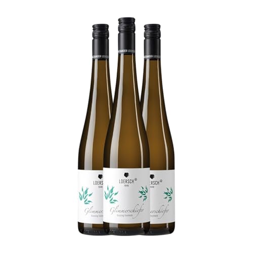 Loersch Glimmerschiefer Riesling Halbtrocken Halbsüß Mosel 75 cl Weißwein (Karton mit 3 Flaschen von 75 cl) von Loersch