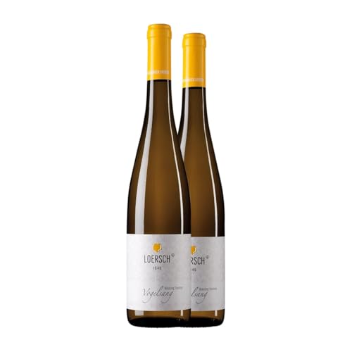 Loersch Vogelsang Trittenheimer Apotheke Riesling Trocken Mosel 75 cl Weißwein (Karton mit 2 Flaschen von 75 cl) von Loersch