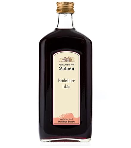 Löwen: Heidelbeerlikör / 25% Vol. / 0,5 Liter - Flasche von Löwen