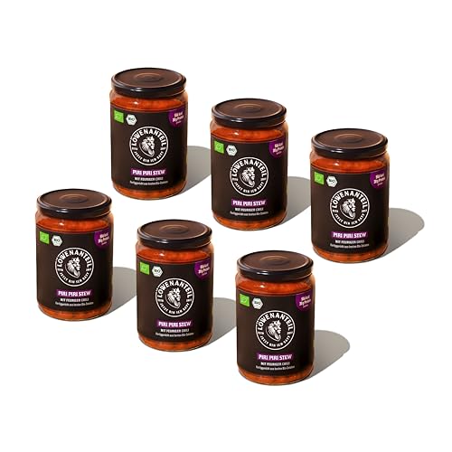 Löwenanteil - 100% Bio-Eintopf PIRI PIRI Stew - 6x 570g Glas - Proteinreiches Bio-Fertiggericht mit süßer Mango, schwarzen Bohnen & sonnengereiften Tomaten - Ohne Zuckerzusatz & Glutenfrei von Löwenanteil