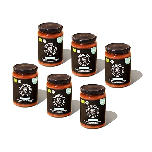 Löwenanteil - 100% Bio-Eintopf SWEET CHILI - 6x 570g Glas - Proteinreiches Bio-Fertiggericht mit angenehmer Schärfe, dezenter Süße & veganem Hack - Ohne Zuckerzusatz & Glutenfrei von Löwenanteil