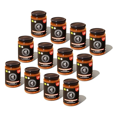 Löwenanteil - 100% Bio ITALIENISCHER BOHNENEINTOPF - 12x 570g Glas - Proteinreiches Bio-Fertiggericht mit bestem Bio-Hühnchen - Ohne Zuckerzusatz & Glutenfrei von Löwenanteil