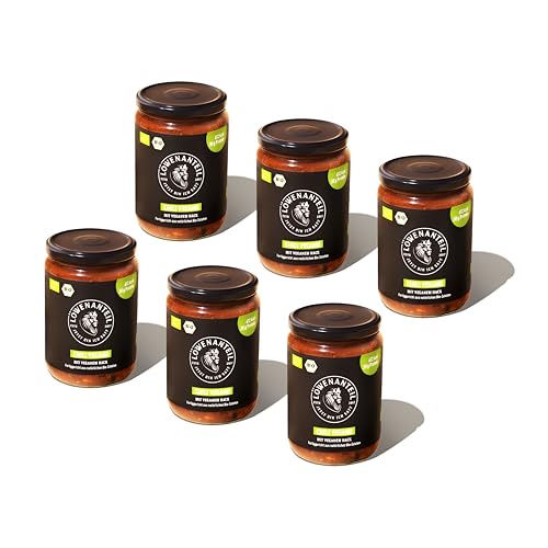 Löwenanteil - 100% Bio-Eintopf CHILI VEGANO - 6x 570g Glas - Proteinreiches Bio-Fertiggericht mit veganen Hack & angenehmer Schärfe - Ohne Zuckerzusatz & Glutenfrei von Löwenanteil