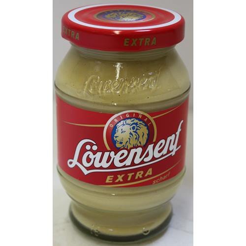 ORIGINAL Löwensenf Extra scharf, 12er Pack (12 x 250 ml) von Löwensenf