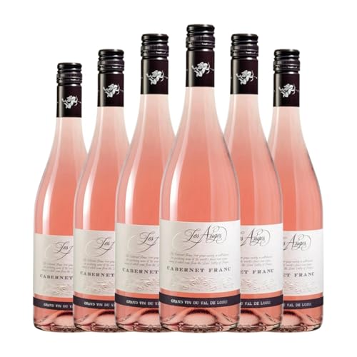 Loire Proprietés Les Anges Rosé Cabernet Franc Val de Loire 75 cl Rosé-Wein (Karton mit 6 Flaschen von 75 cl) von Loire Proprietés