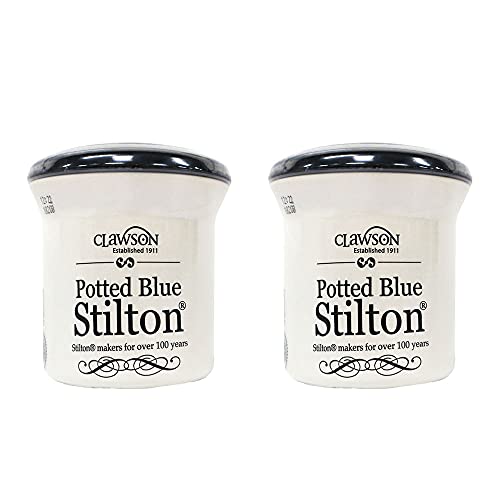 Käse Blue Stilton im Tontopf 2er-Set von Long Clawson Dairy