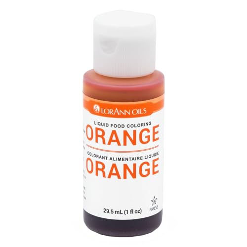 LorAnn Orange flüssige Lebensmittelfarbe, 28 ml Quetschflasche von LorAnn