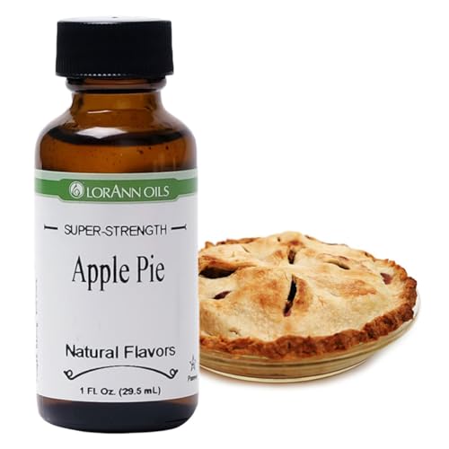 LorAnn Super Strength Flavor Apple Pie / Apfelkuchen: Kräftige Lebensmittelaroma Perfekt für die Zubereitung von Süßigkeiten, Kuchen, Getränken und mehr - 29,5ml von LorAnn