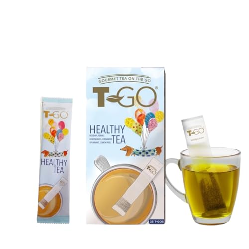 Loran Tee Wellness Tee T-GO Healthy Tee Kräutertee, Teebeutel mit Stäbchen zum Umrühren und für unterwegs von Loran Tee