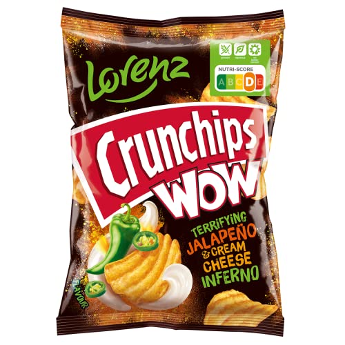 Lorenz Crunchips WOW Jalapeño & Cream Cheese, 110 g von Lorenz Snack World