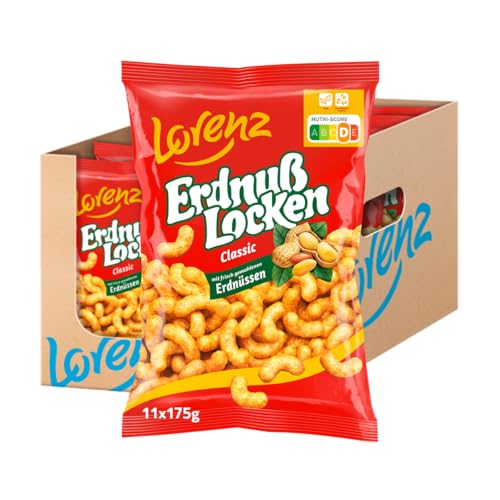 Lorenz Snack World ErdnußLocken Classic, 11er Pack (11 x 175 g) von Lorenz Snack World
