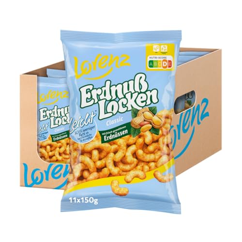 Lorenz Snack World ErdnußLocken leicht, 11er Pack (11 x 150 g) von Lorenz Snack World